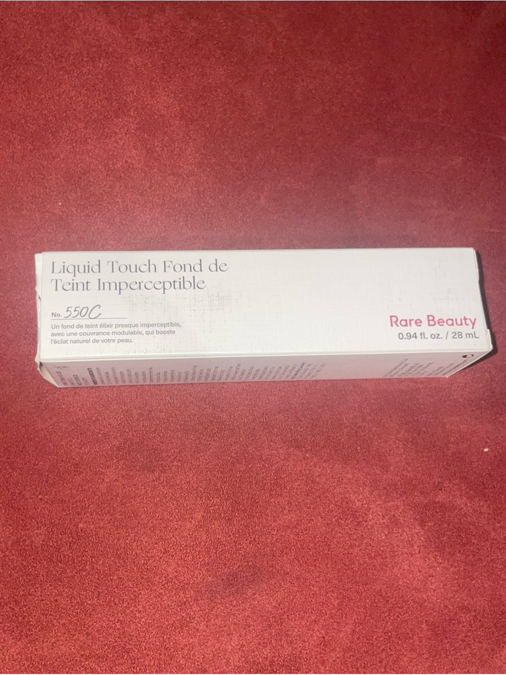 NEW Rare Beauty Liquid Touch Weightless Foundation Shade 550C 0.94 oz Authentic